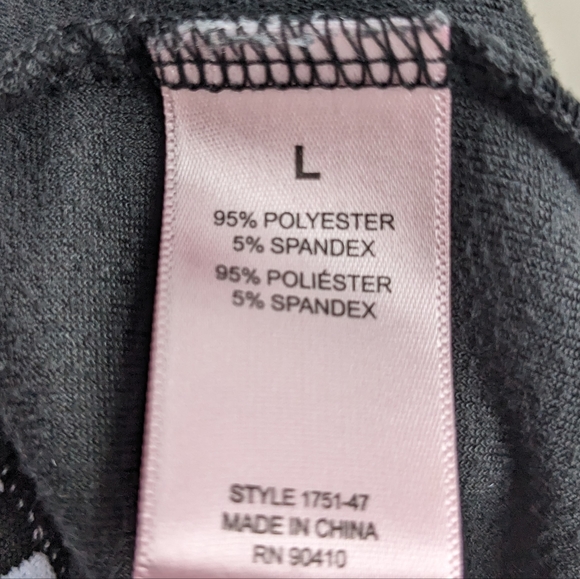 Juicy Couture Black Velvet Rhinestone Sleep Pajama Shorts Sz L - Picture 5 of 5